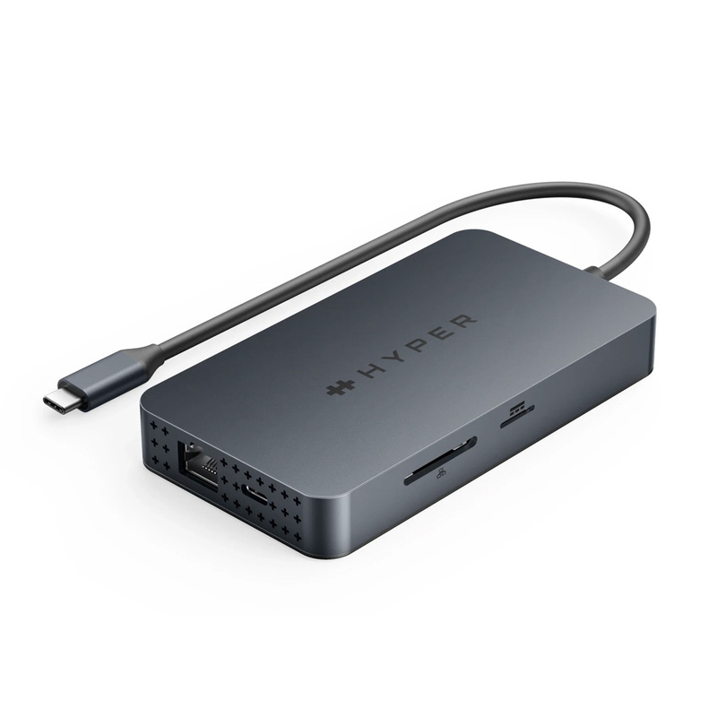 HyperDrive Next Dual 4K HDMI 10 Port USB-C ハブ For M1 M2 and M3 MacBooks デュアルディスプレイ パススルー｜mycaseshop