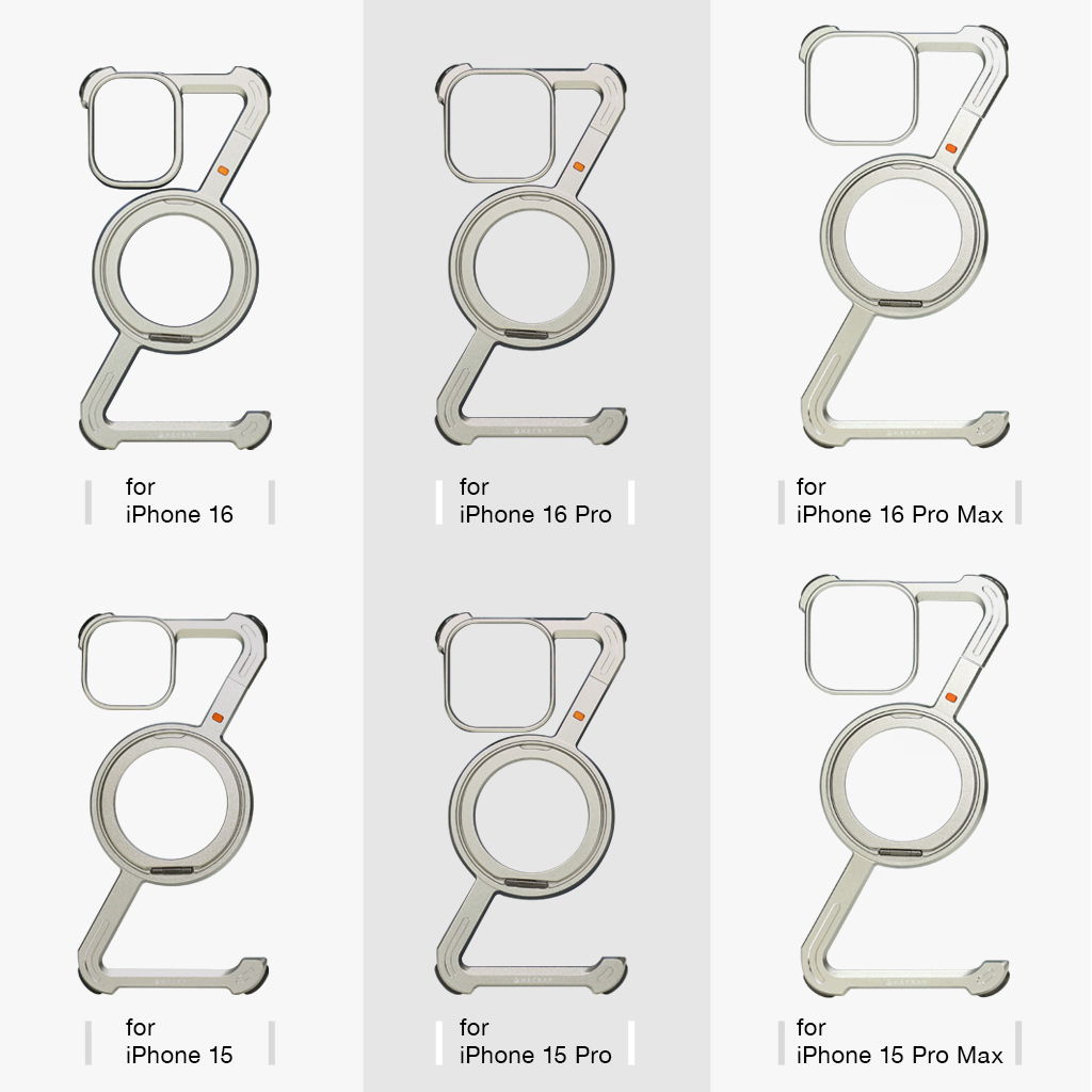 【Hacray公式】[iPhone 16 / 16 Pro / 16 Pro Max 用] 360 RingStand アルミ・シルバー（リングスタンド）ケース for iPhone 16/15シリーズ |  | 10