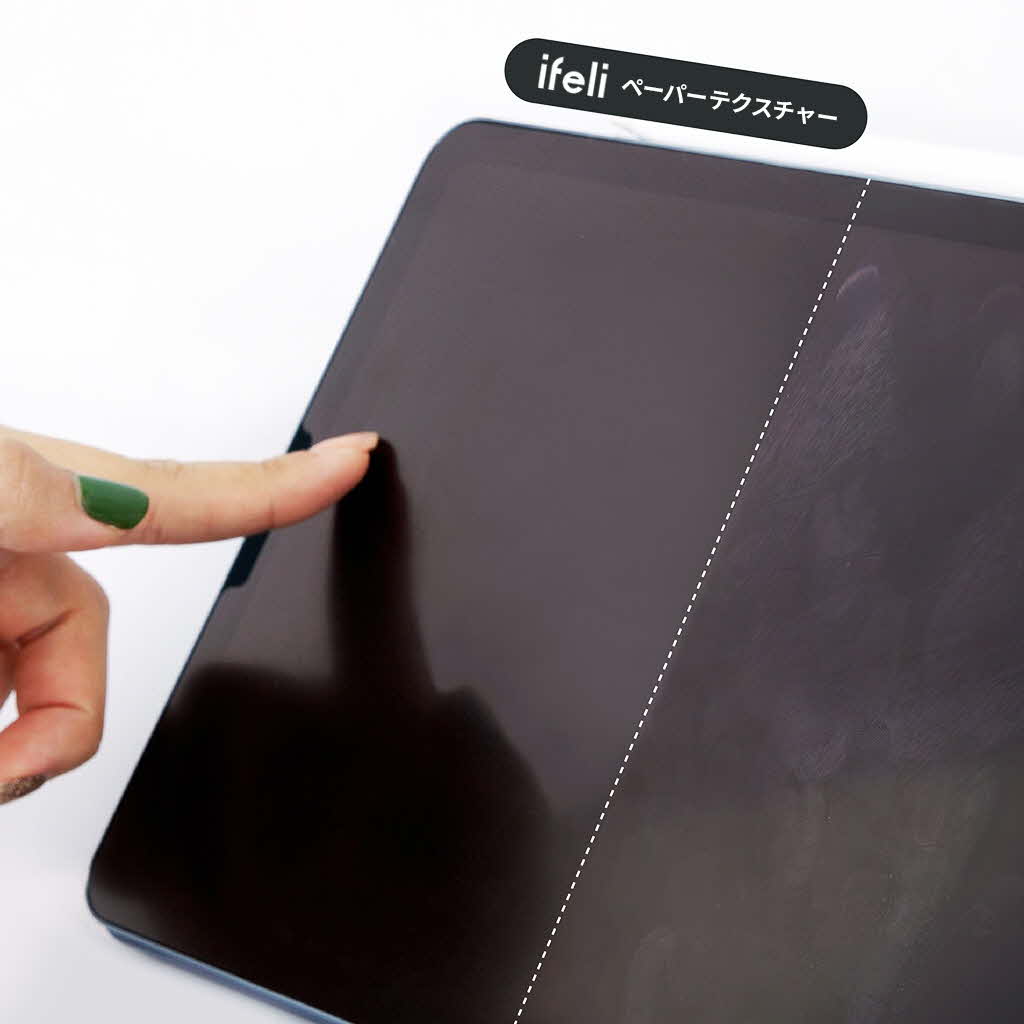 ifeli iPad Pro用 ペーパーテクスチャー 液晶保護フィルム [ マットな上質紙 手書きの描き心地 指紋防止 ] for iPad Pro (12.9インチ) ペーパーライクフィルム｜mycaseshop｜07