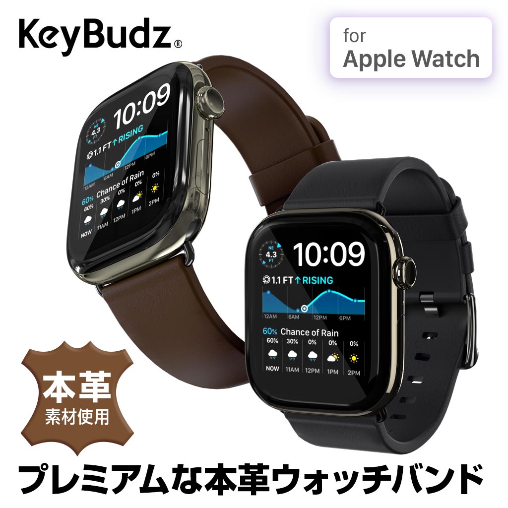 �A�b�v���E�H�b�` �o���h Keybudz Artisan �v���~�A���{�v�o���h for Apple Watch 49/46/45/44mm ���U�[ �����x���g