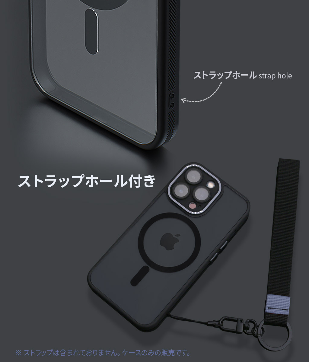 miak レンズガード 一体型 MagSafe 対応 クリアケース for iPhone15 / 15 Pro / 15 Plus / 15 Pro Max 透明 ハードケース カメラレンズ保護｜mycaseshop｜13