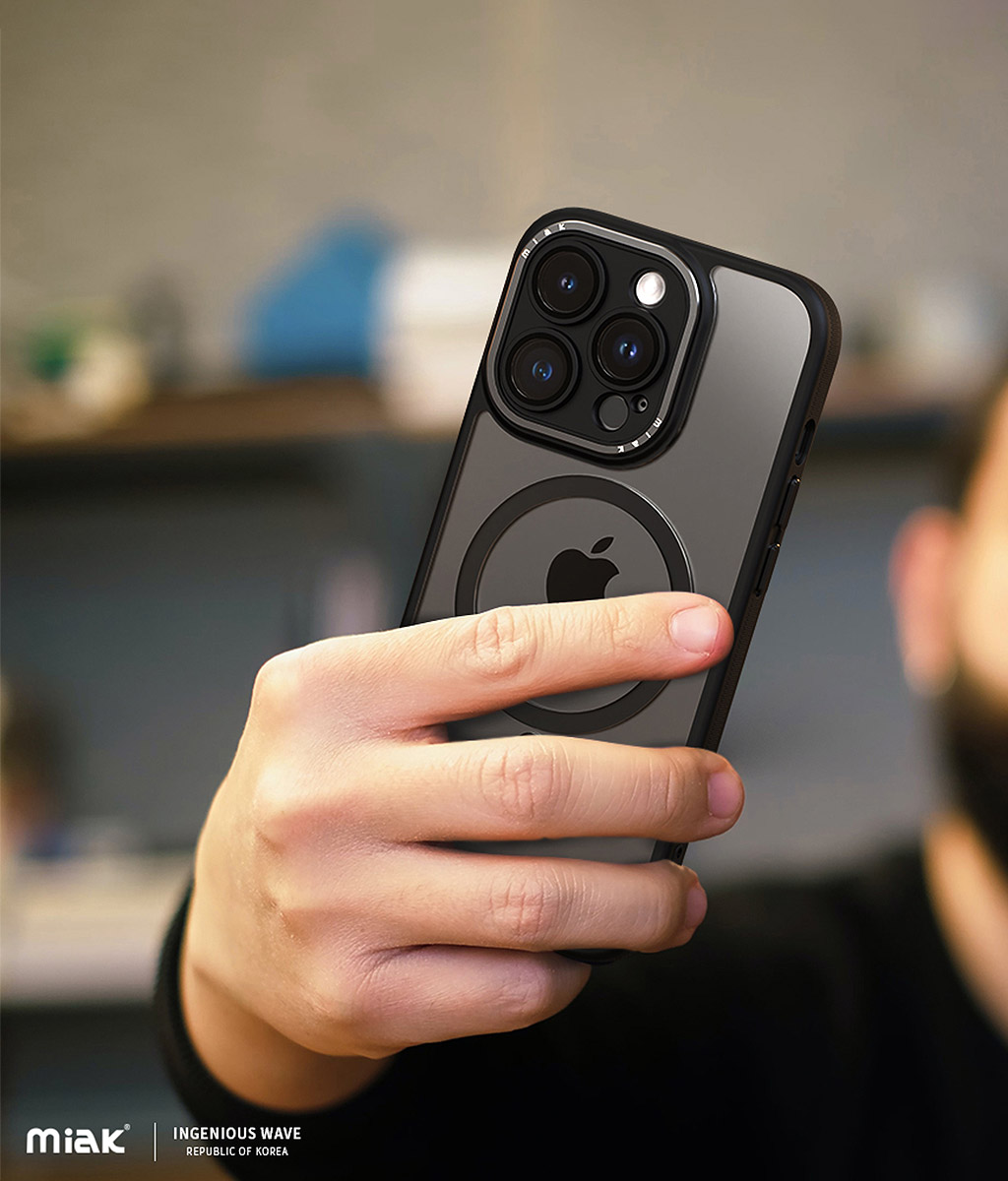miak レンズガード 一体型 MagSafe 対応 クリアケース for iPhone15 / 15 Pro / 15 Plus / 15 Pro Max 透明 ハードケース カメラレンズ保護｜mycaseshop｜15