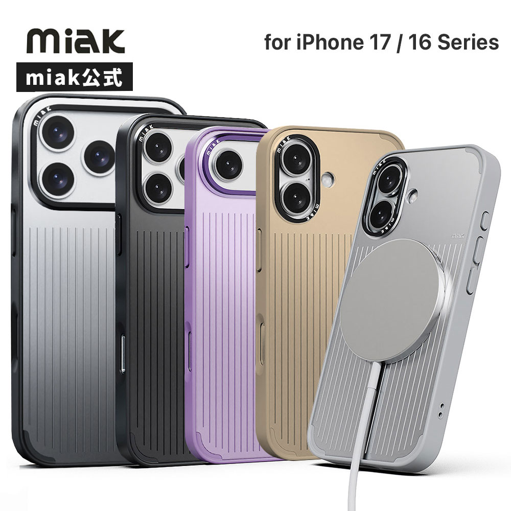 [ iPhone 17 / iPhone Air / 17 Pro / 17 Pro Max �p] miak MOOD MagSafe�Ή��P�[�X for iPhone 16 �V���[�Y