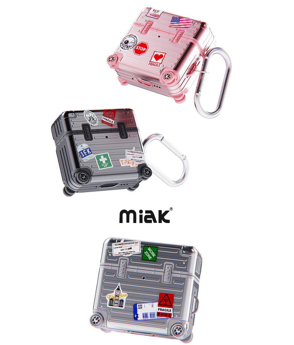 miak AirPods4 ケース 第4世代 キャリーケース [ 耐衝撃 ハード