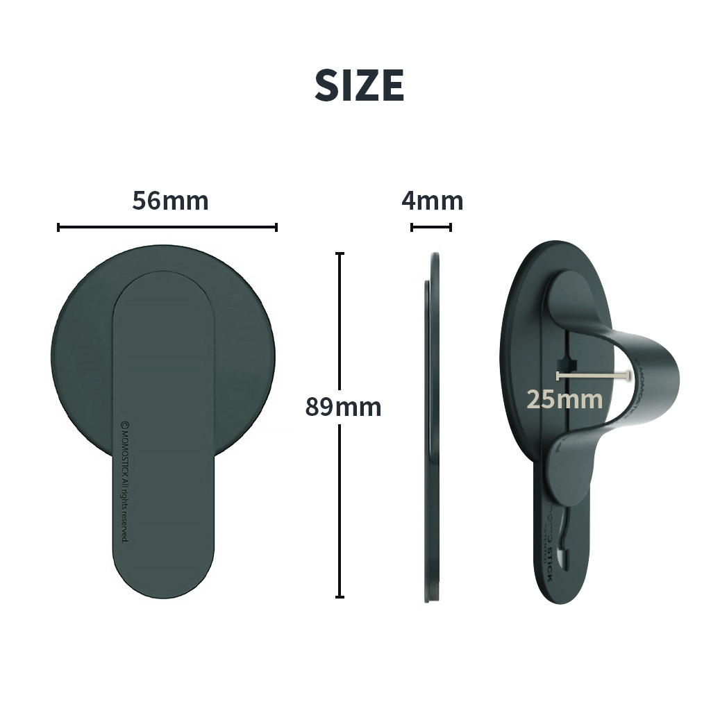 momo stick iPhone・Android 対応 Mag Flatstick MagSafe対応 グリップ