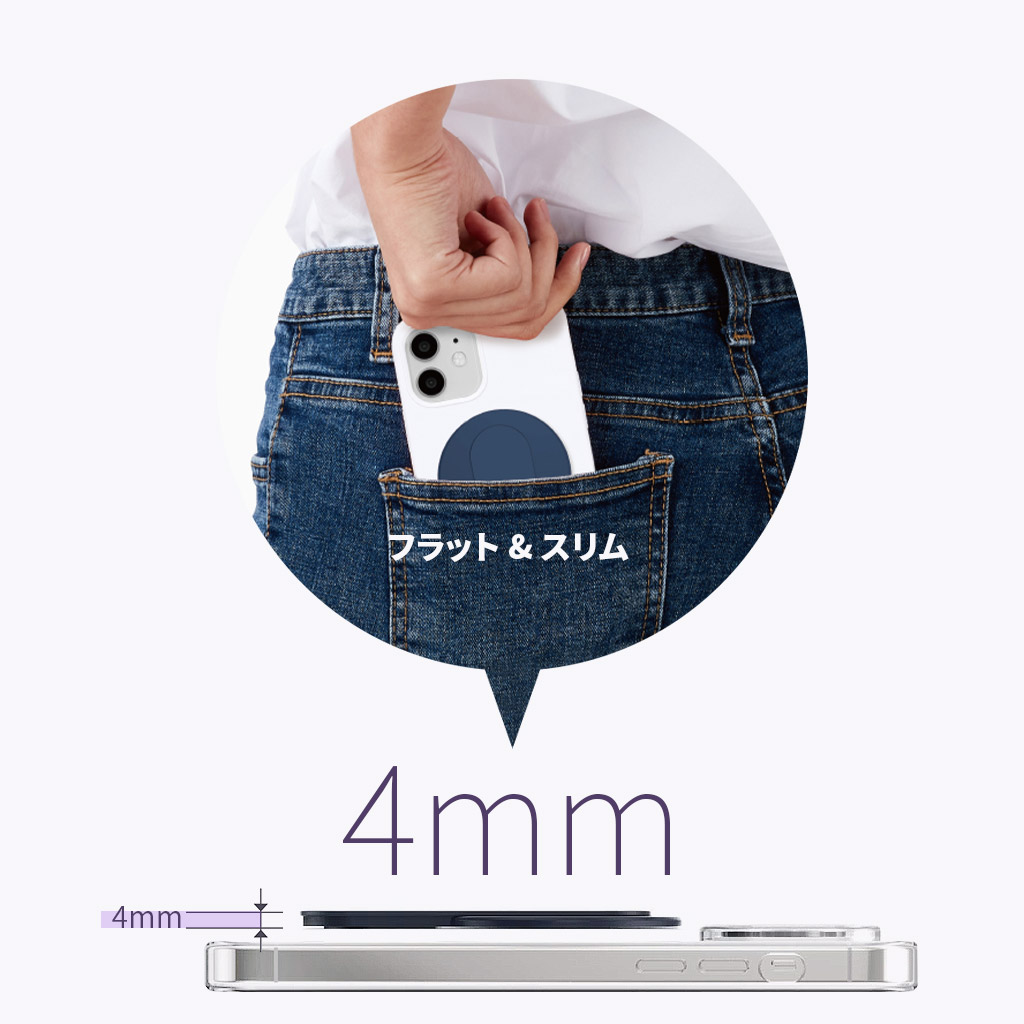 momo stick iPhone・Android 対応 Mag Flatstick MagSafe対応