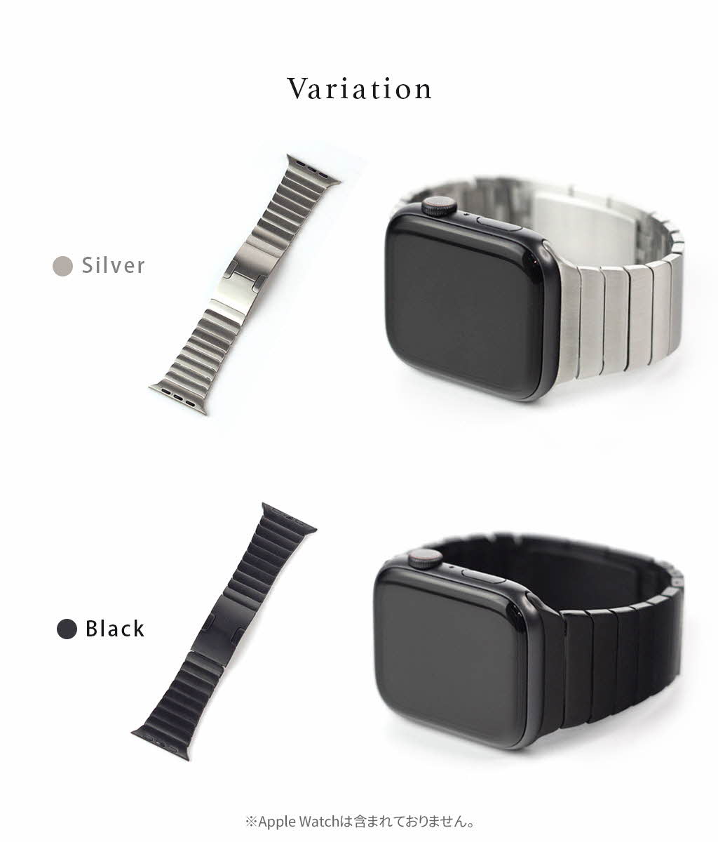 WEARPLANET アップルウォッチ プレミアムメタルバンド 交換バンド for Apple Watch 49mm, 46/45/44/42/41/40/38mm (Ultra2/1,Series10-1,SE)の画像