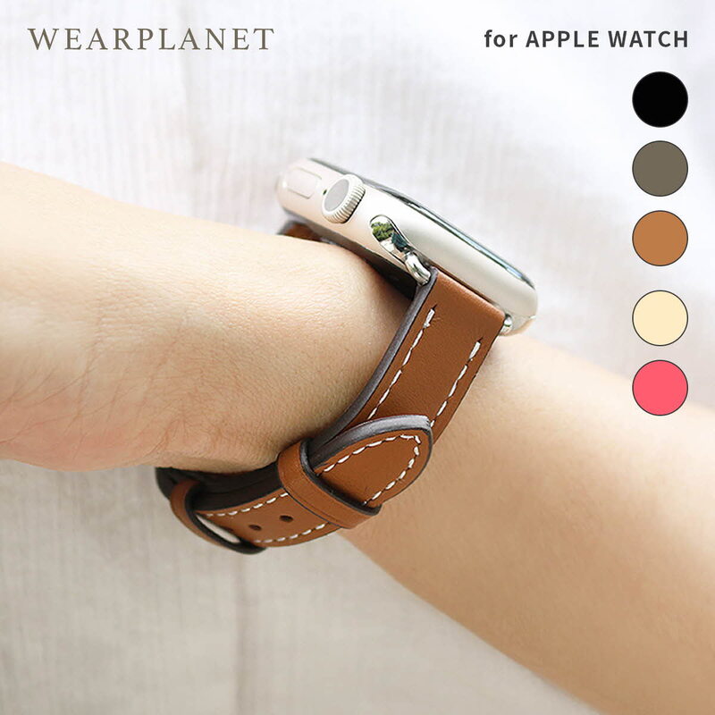 WEARPLANET �A�b�v���E�H�b�` Slim Line �N���V�b�N�{�v�o���h �����o���h for Apple Watch 49mm, 46/45/44/42/41/40/38mm (Ultra2/1,Series10-1,SE)