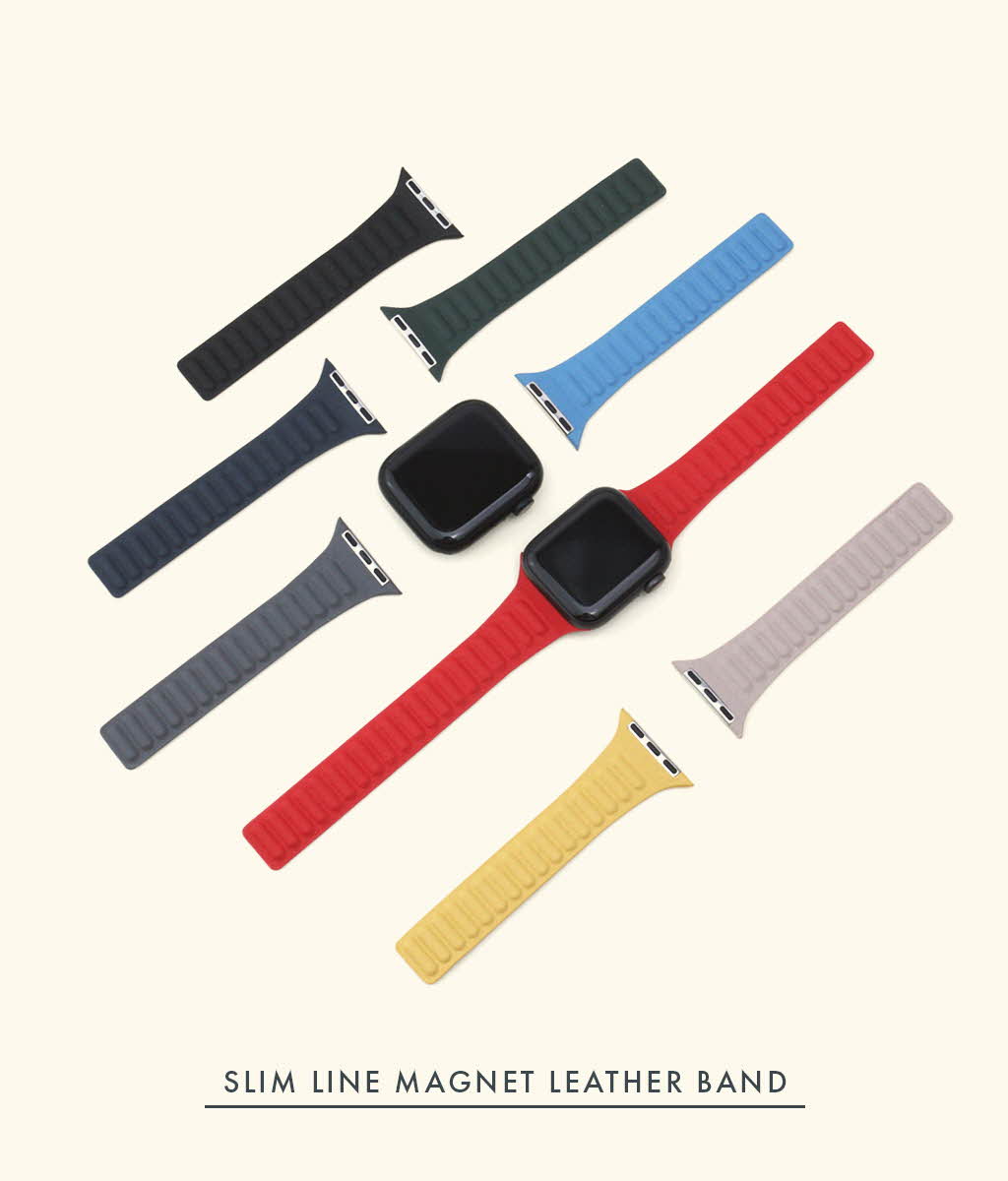 アップルウォッチ バンド ベルト Ultra 49mm, 45-38mm (Series 1-8,SE) レディース マグネット留め Slim Line マグネットリンクバンド WEARPLANET |  | 02