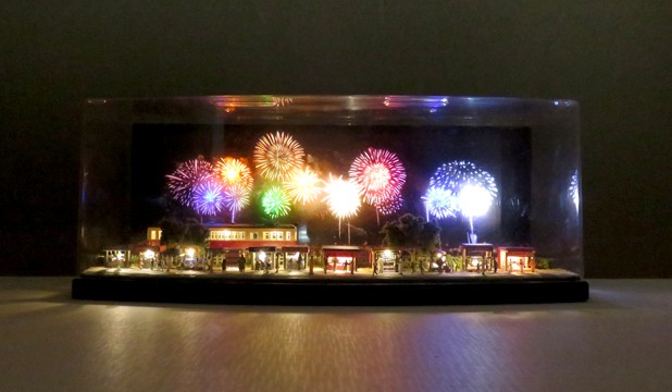 花火大会のミニジオラマ」専用LEDパーツセット ※電源は電池ケース（単4
