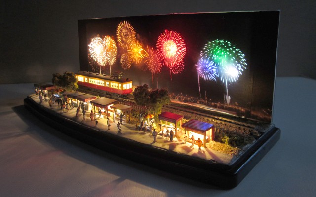 花火大会のミニジオラマ」専用LEDパーツセット ※電源は電池ケース（単4