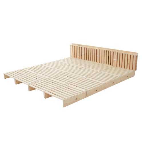 BTM 【パレット16枚+4ベッドボード セット】パレットベッド 宮付き