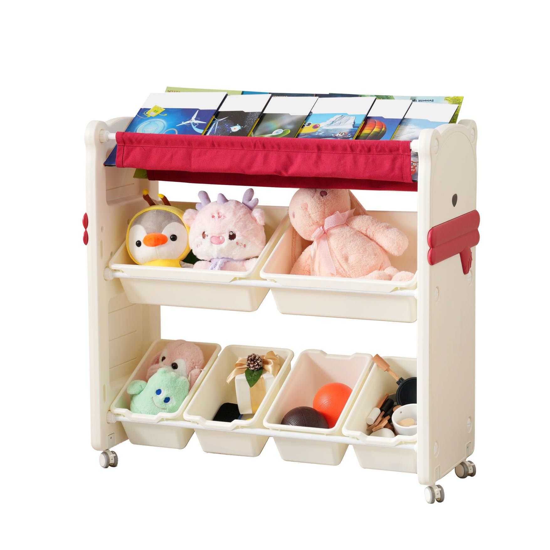 全品8%off】絵本ラック 絵本棚 大容量 本棚 収納ラック 多機能