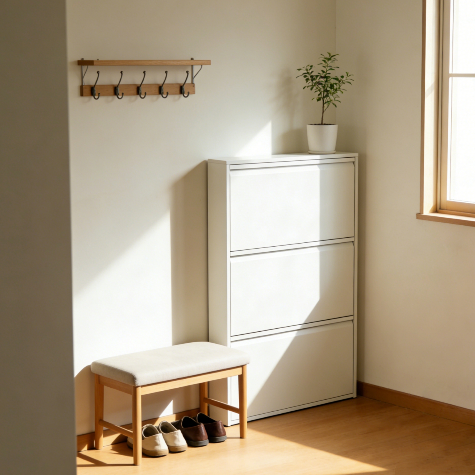 【幅65cm】シューズラック スリム 靴箱 下駄箱 収納ラック 超薄型 3段 全品8%OFF】【3段ラック 幅65cm】シューズラック スリム 靴箱 シューズ