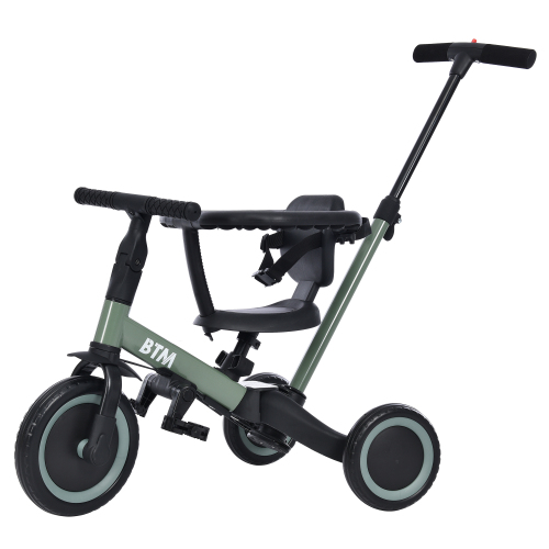 BTM 【全品10%OFF】子供三輪車 足けりバイク 一台4役 手押し棒付 子供