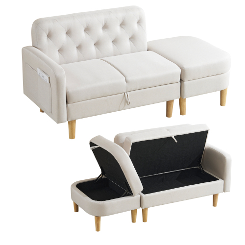 BTM 【全品8%OFF】注目新品☆ソファ 収納付き ソファーベッド