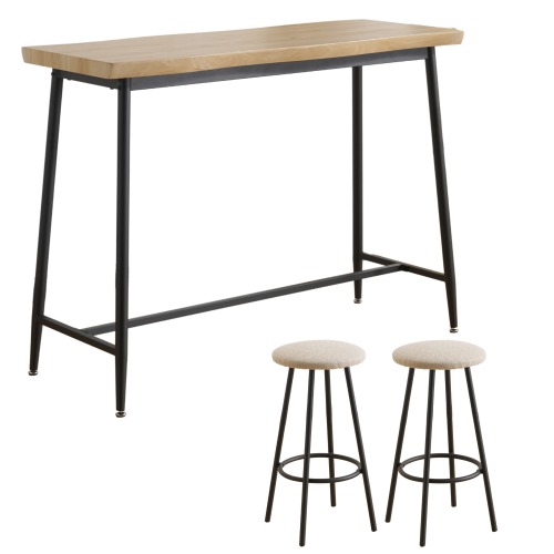 BTM 【全品8%OFF】カウンターテーブル 3点セット 2人掛け バーテーブル