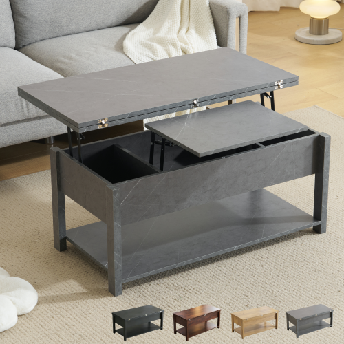 BTM ローテーブル 収納付き テーブル センターテーブル 天板昇降式