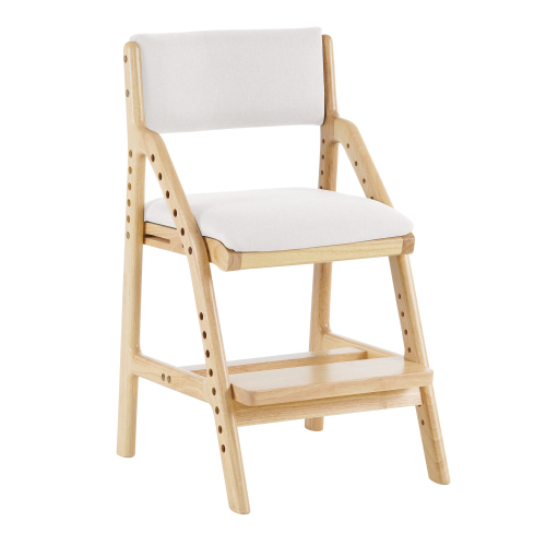 BTM 【全品7%OFF】【肘なし1脚】学習チェア 木製 高さ調整 子供用 勉強