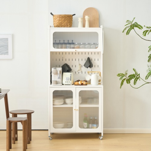 BTM 食器棚 幅80cm レンジ台 キッチンラック キッチンカウンター