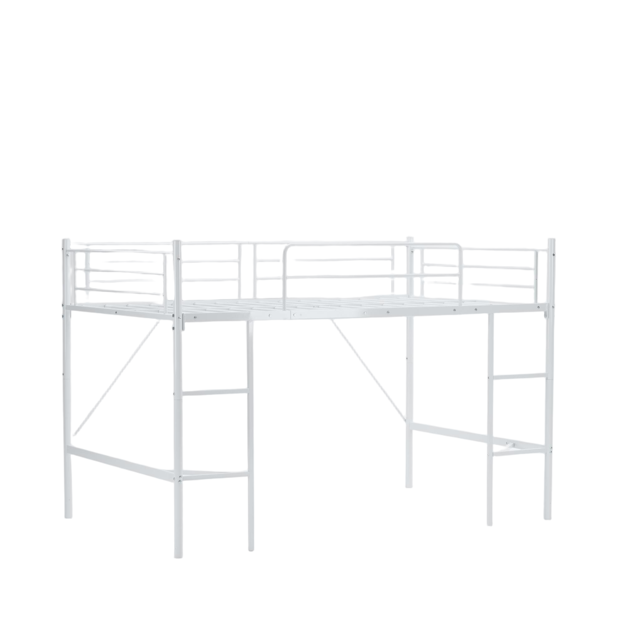 BTM 【セミダブルサイズ】ロフトベッド シングルベッド パイプベッド