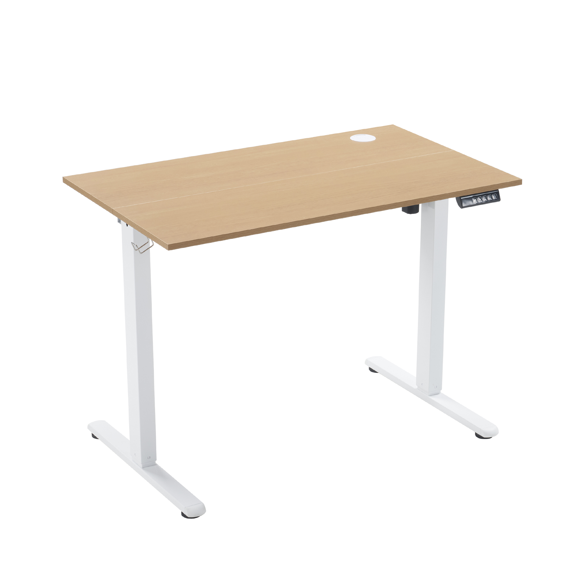 128) 昇降式デスク 高さメモリー機能 静音 収納フック付き 128) 昇降式デスク 高さメモリー機能 静音 収納フック付き