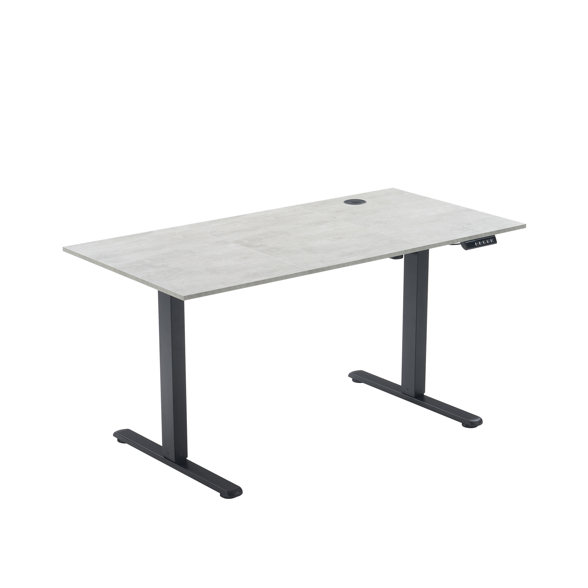 BTM 電動昇降デスク☆激安☆ 幅140cm フック付き メモリ機能 高さ調整