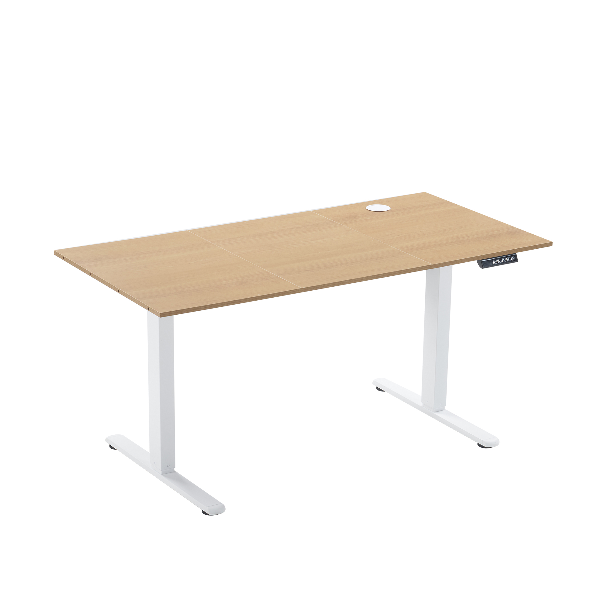 BTM 電動昇降デスク☆激安☆ 幅140cm フック付き メモリ機能 高さ調整