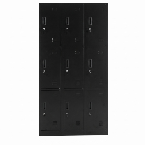BTM 【全品10%OFF】スチールロッカー 9人用 ロッカー 鍵付き スチール