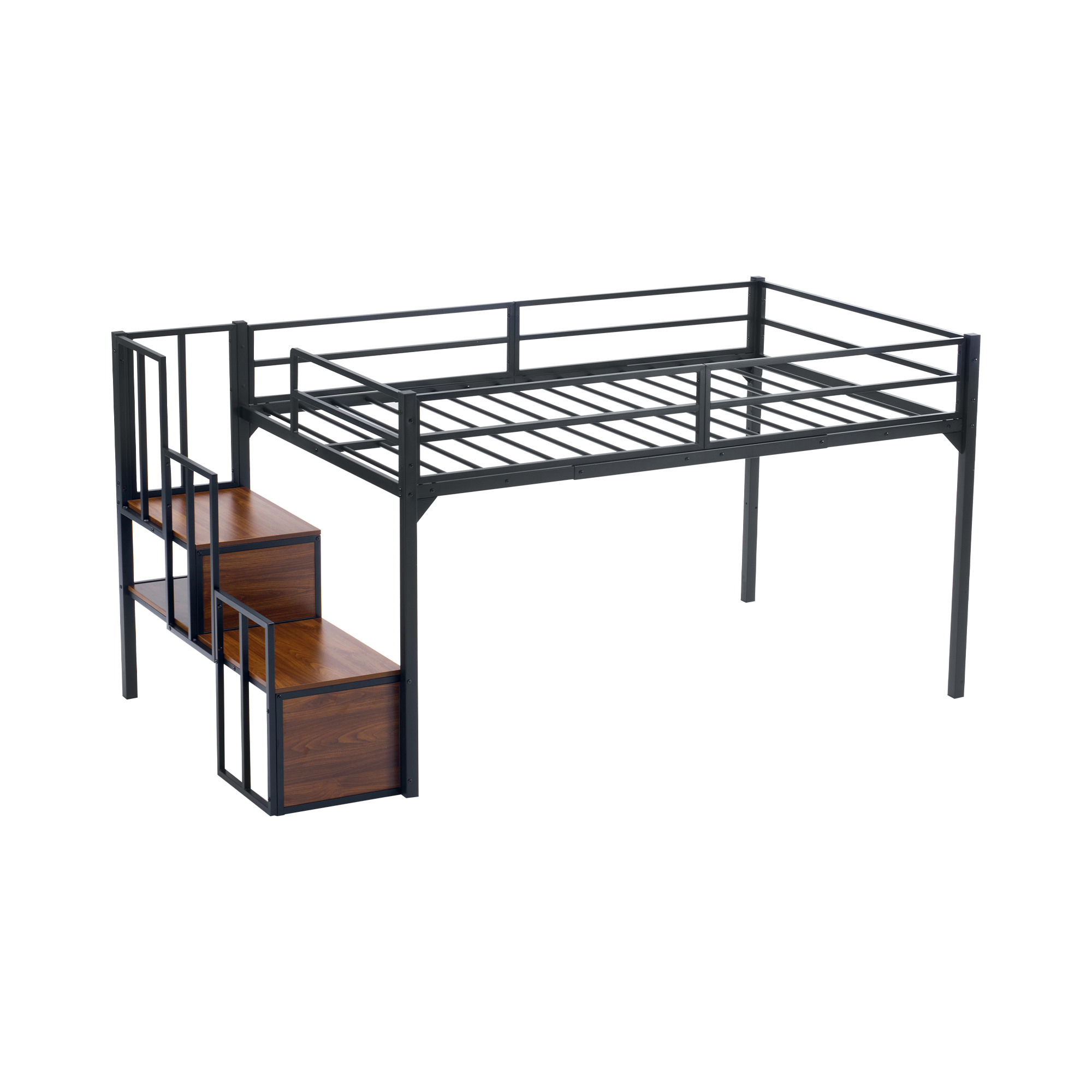 ロフトベッド　セミダブル
　 BTM 【全品10%OFF】【セミダブルサイズ】ロフトベッド パイプベッド