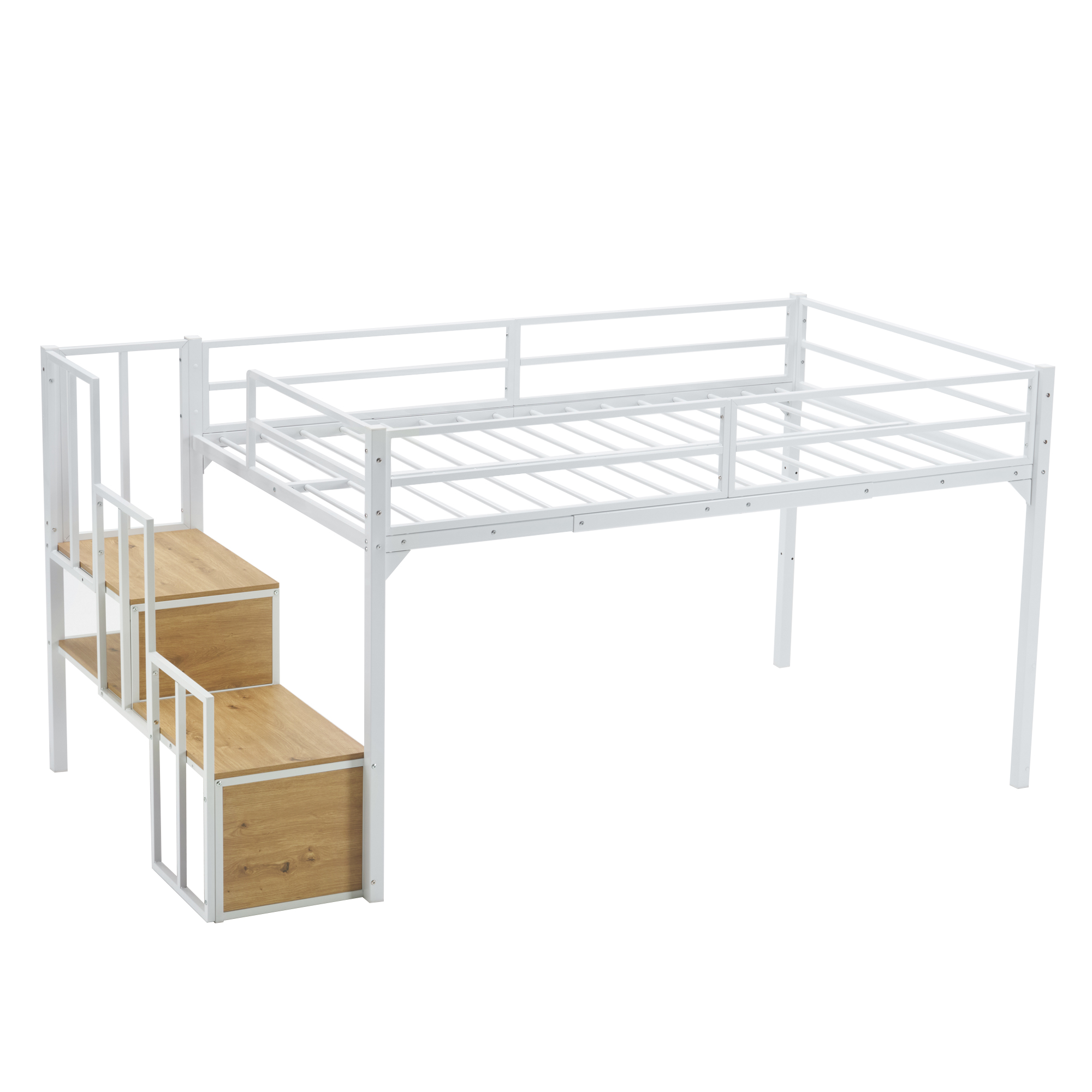 BTM 【全品10%OFF】【セミダブルサイズ】ロフトベッド パイプベッド