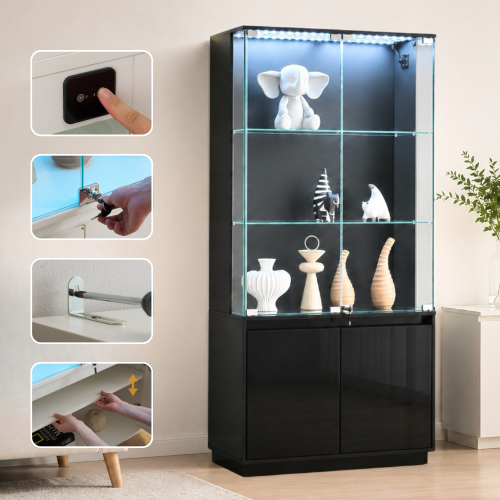 ガラス棚 ikea（ガラスケース）｜テレビ台、キャビネット | 家具