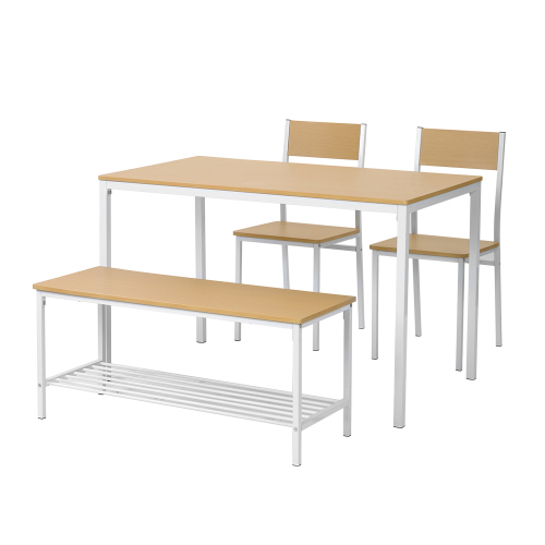 ダイニングテーブルセット 4人用 120cm 木製 食卓テーブル 4人掛け 木製 テーブルセット モダン 4点 北欧 食卓 ZLS｜myhome-jp｜02