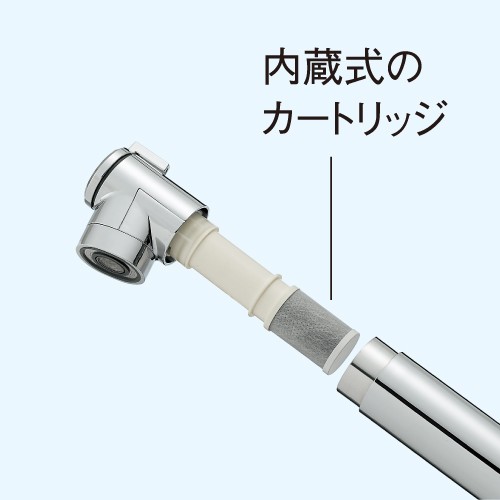クリナップ Cleanup 浄水器内蔵壁出し水栓交換用カートリッジ