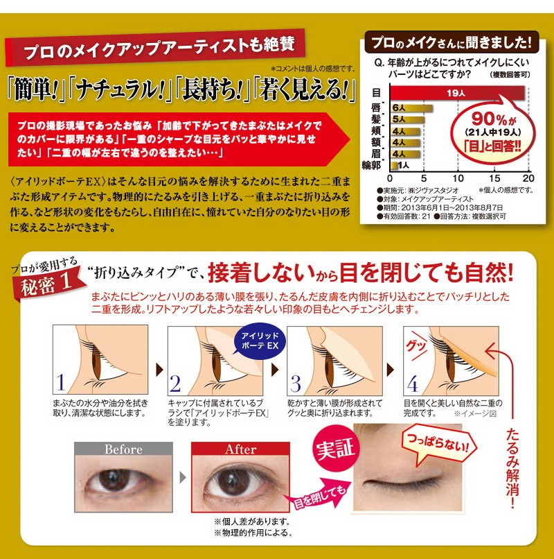 アイリッドボーテEX 7ml2本 アイリッドボーテEX 二重瞼形成化粧品 【7ml】 まぶた 二重 一重
