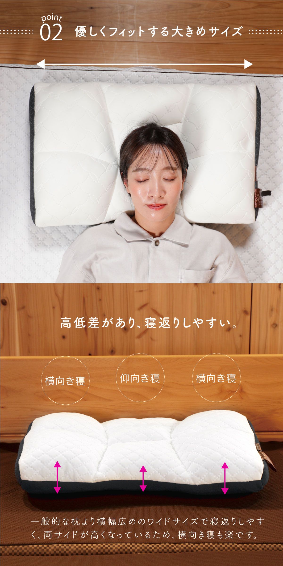 首肩の負担を軽減 調整型 首肩快適枕プレミアム3つ星（チャコールグレー） 日本仕上げ 首こり 肩こり 頭痛 眠り 不眠 いびき 高さ調整可