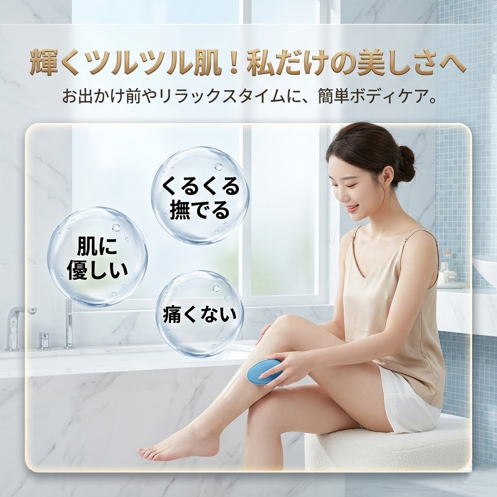 お風呂 バスグッズ シャワー 腕 足 全身ケア セルフケア 自宅エステ 脇 腕 脚 指 指毛 背中