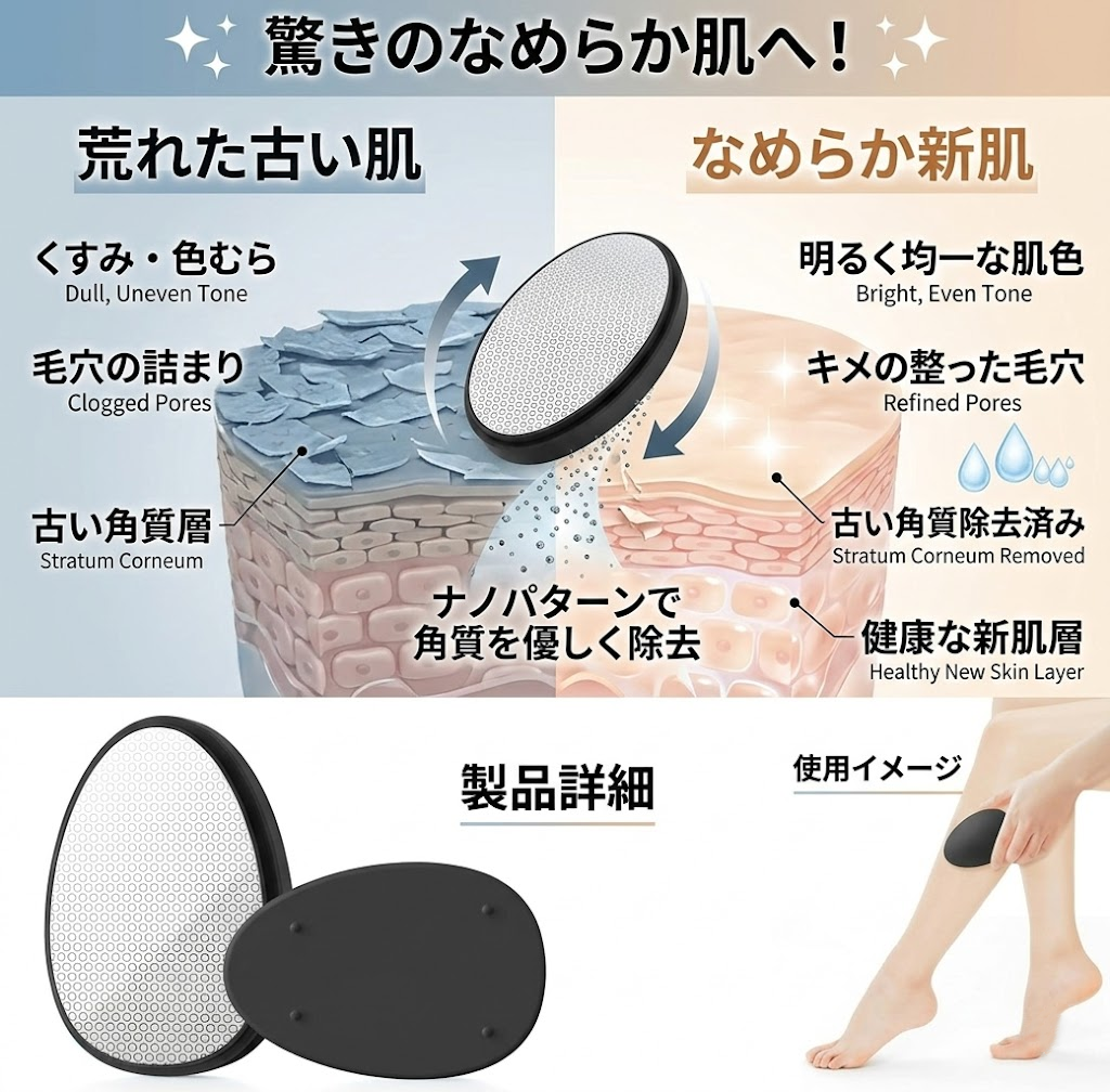 業界大注目！次世代モデル】脱毛器 クリスタル脱毛器 ナノガラス 痛く