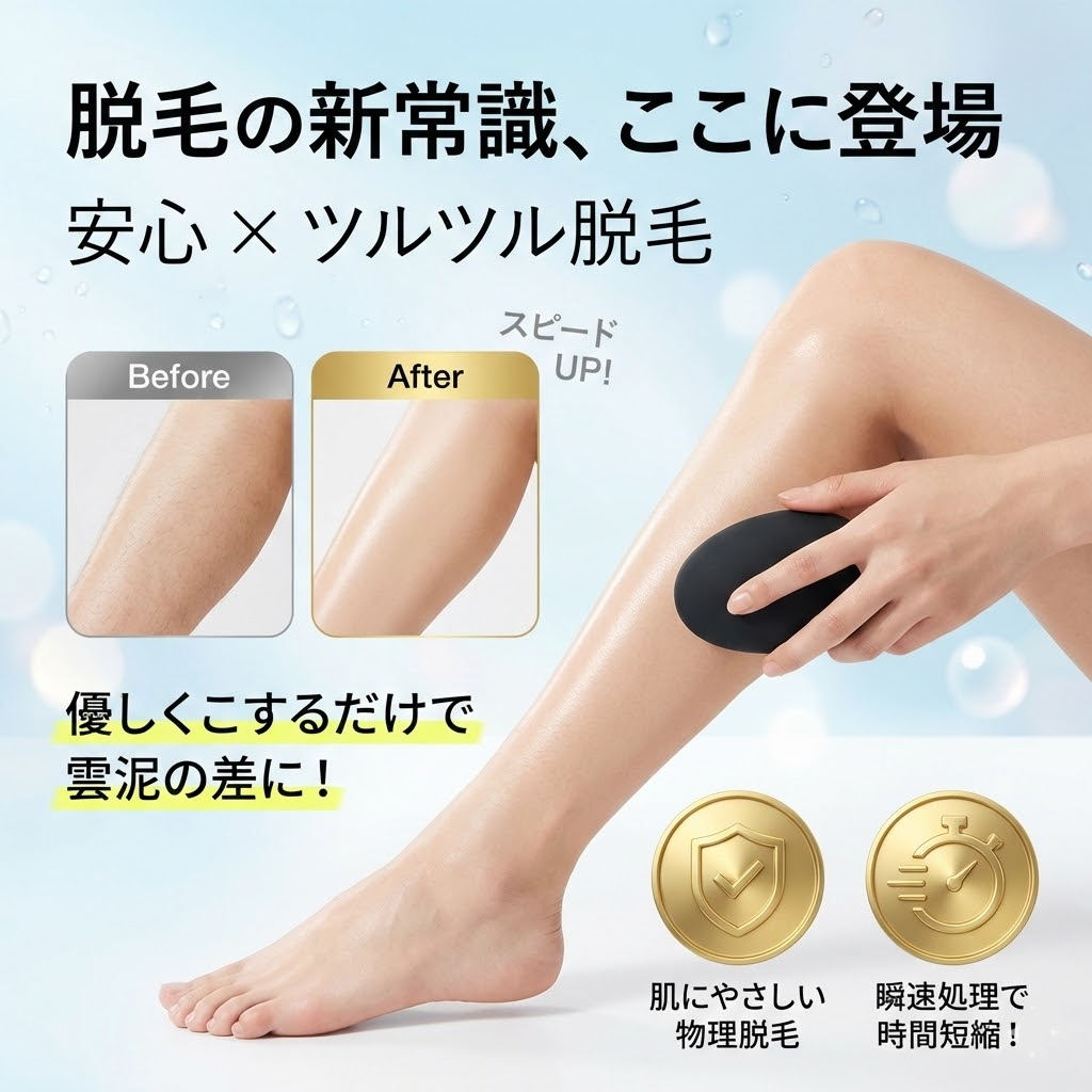 業界大注目！次世代モデル】脱毛器 クリスタル脱毛器 ナノガラス 痛く