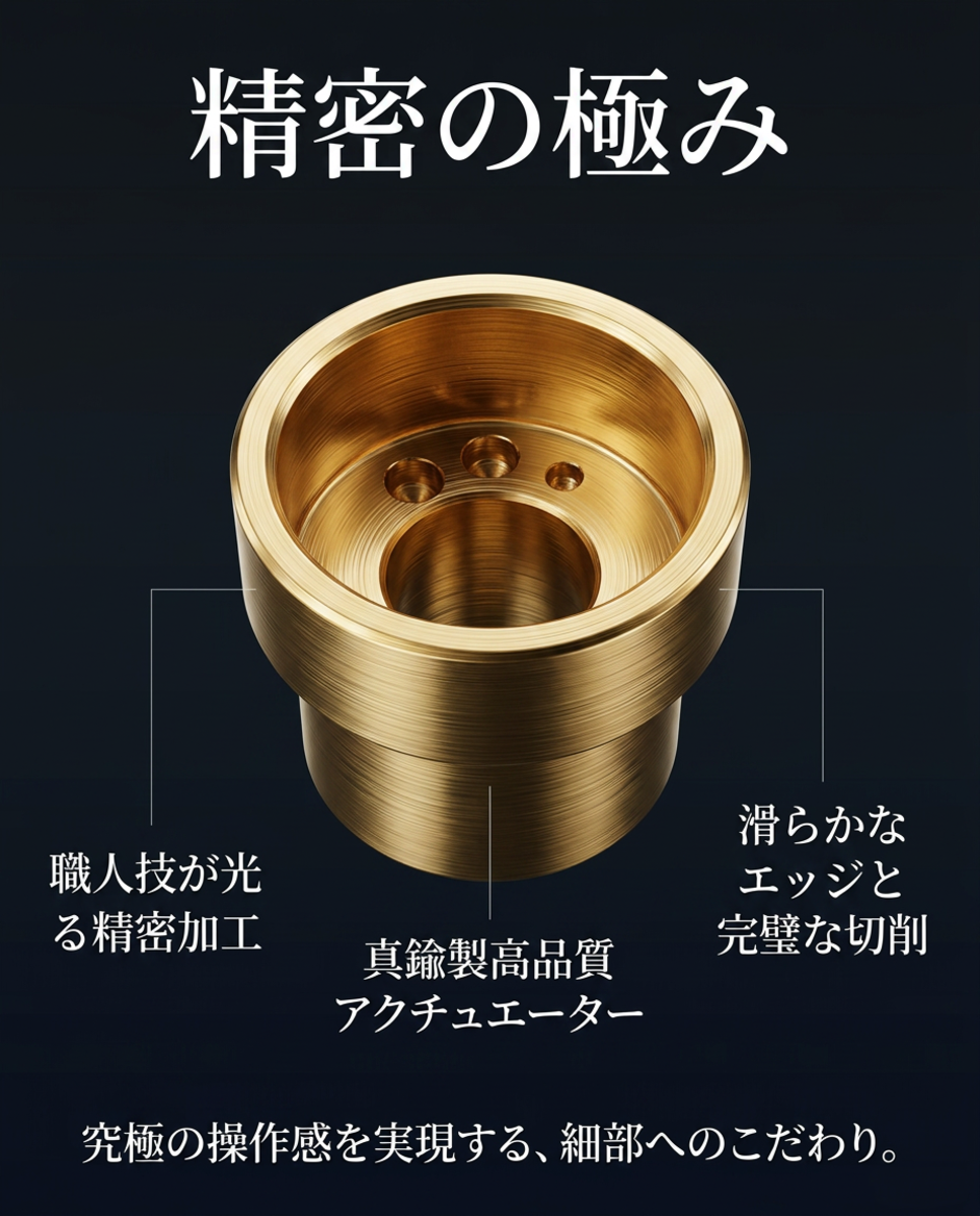 NEKO ARC】OTTO V5 アクチュエーター 真鍮製 ゴールド 3サイズ 12mm