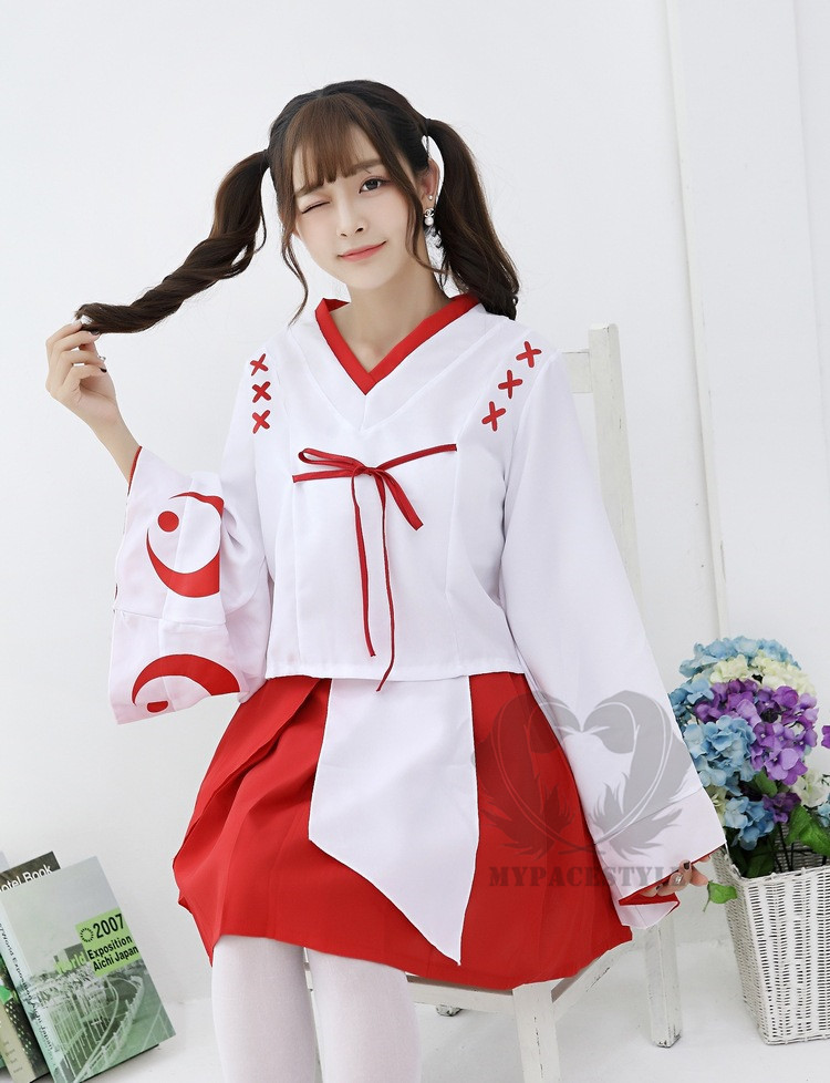 レディース コスプレ衣装 女装 学園祭 cosplay 二次元 仮装 セットアップ 桔梗 風 巫女 巫女装束 神子 御子 コスチューム 和風 豪華  和風 豪華 カワイイ :SH3266:エムズショップ - 通販 - Yahoo!ショッピング