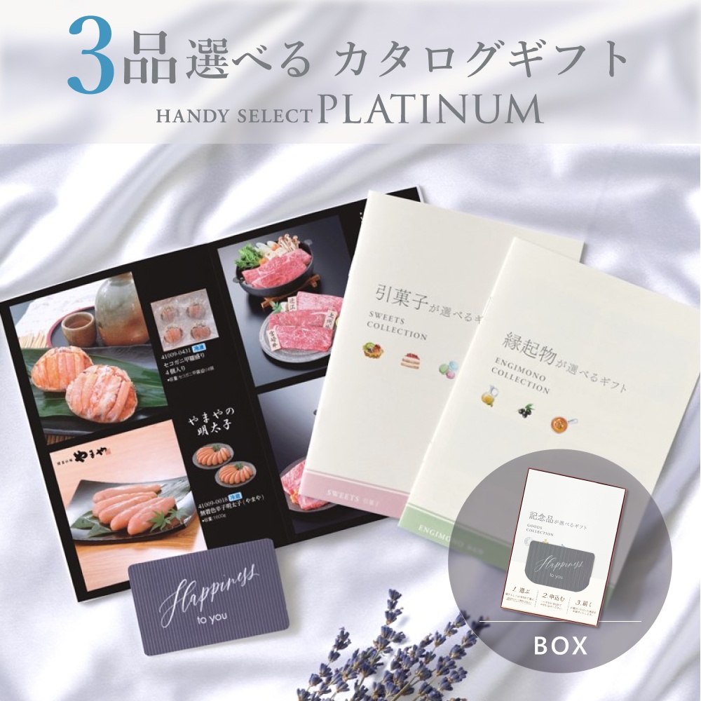 カタログギフト 内祝い 結婚内祝い 22,800円コース 3品選べる マイプレシャス ハンディセレクト プラチナ