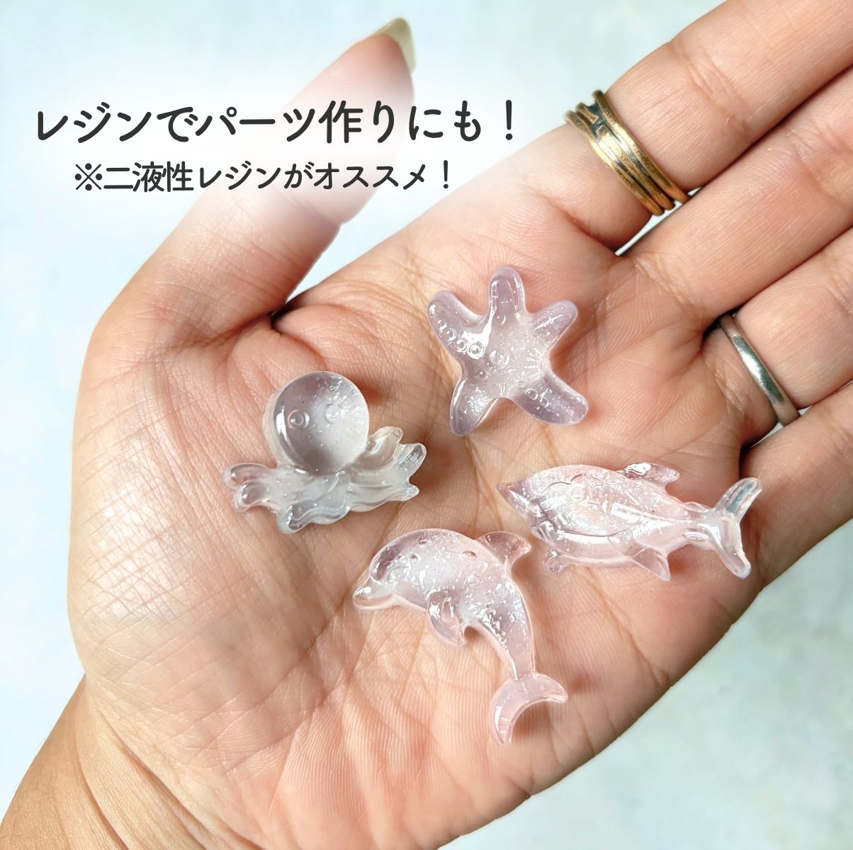 シリコンモールド 貝 貝殻 海 夏 ゼリー石鹸 粘土 アロマストーン