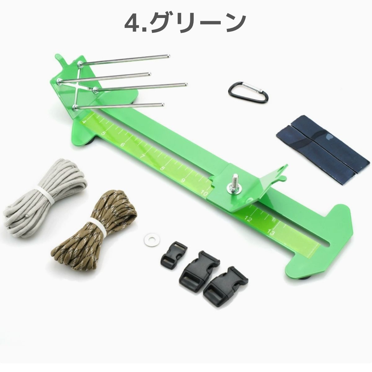 パラコード用 編み機 スタンドセット 選べる4色 ステンレス プレゼント