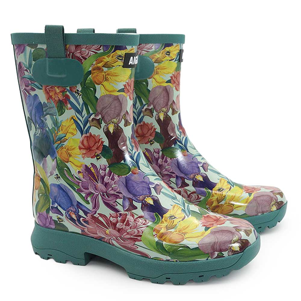 AIGLE（エーグル） 防水 アリア プリント レインブーツ レディース 花