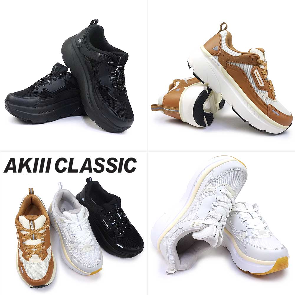 【25秋冬新作】 アキクラシック スニーカー 厚底 レディース アキIII バンパー トレーナー AKC-0122 韓国ファッションAKIII CLASSIC AKIII BUMPER TRAINER AKIII CLASSIC（アキクラシック） スニーカー 厚底 レディース アキIII