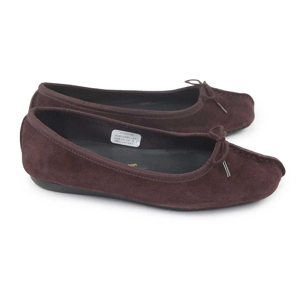 美品　Clarks バレエシューズ　24.5センチ クラークス バレエシューズ 24.5 フラットシューズ レザー 黒