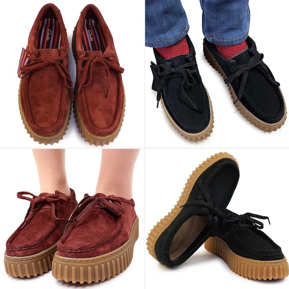 美品 クラークス スエード モカシン 26.5㎝ ライトグレーブラウン CL915BW017399_q_thumbM.jpg