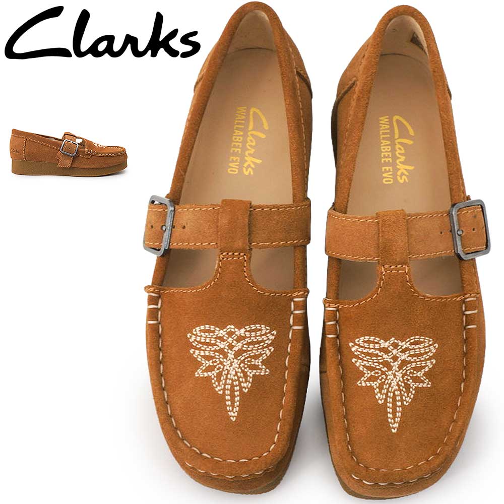 Clarks（クラークス） レディース ワラビーエヴォバー Tストラップ