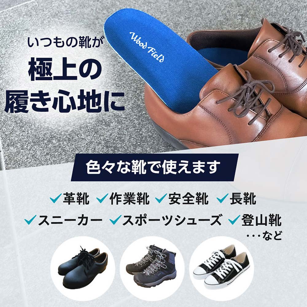 インソール 衝撃吸収 メンズ 疲れない 中敷き...の詳細画像1